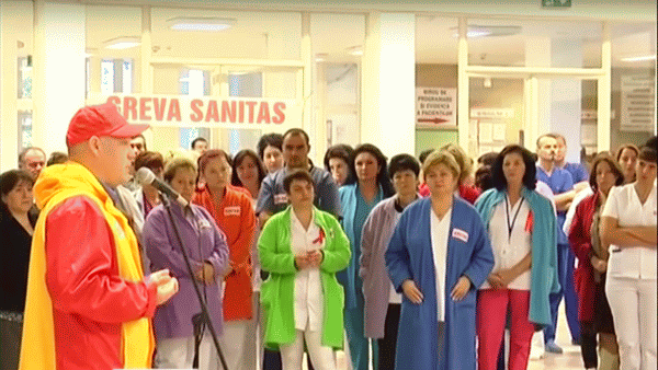 Protest Sanitas (Sursa foto: captură Youtube)