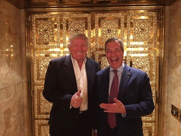 Donald Trump şi Nigel Farage (Sursa foto: Facebook/ Nigel Farage)