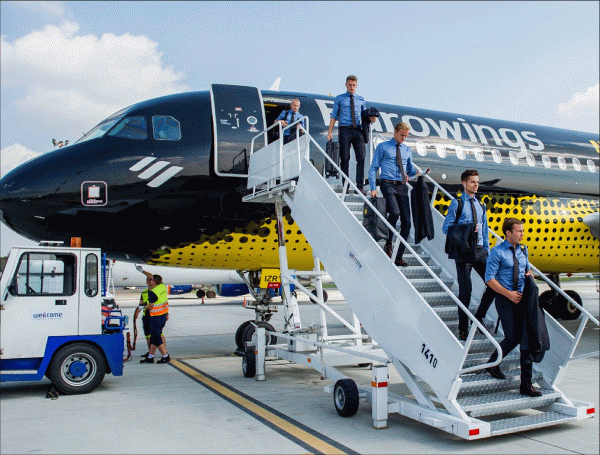 Zeci de zboruri Eurowings, anulate din cauza grevei