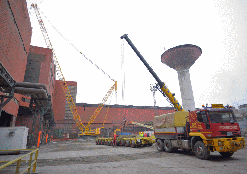 ArcelorMittal Galaţi a investit 6,5 milioane de euro într-un pod rulant de mare capacitate
