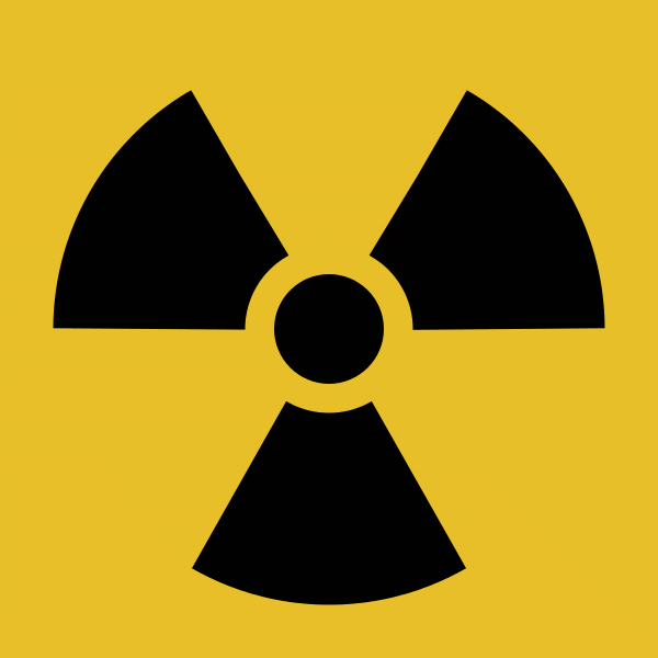 Simbol radioactiv (Sursa foto: Wikipedia)
