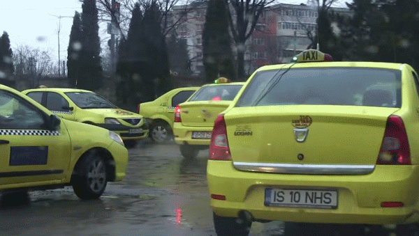 Protest al taximetriştilor (Sursa foto: Captură Youtube)