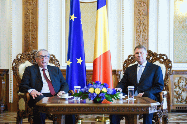 Jean-Claude Juncker şi Klaus Iohannis (Sursa foto: Presidency.ro)