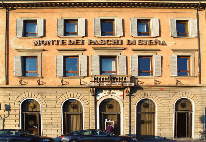 Sediul "Banca Monte dei Paschi di Siena" din Pisa (Sursa foto: Wikipedia)
