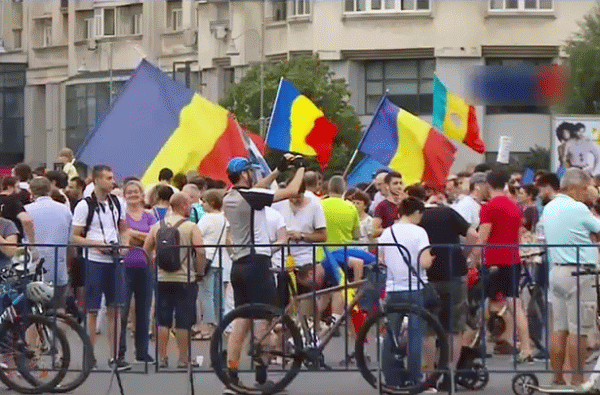 Protest (Sursa foto: captură Digi24)