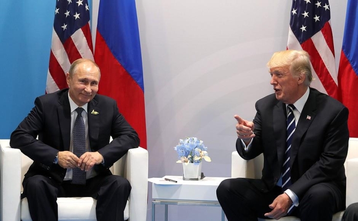 Vladimir Putin şi Donald Trump (Sursa foto: Facebook)