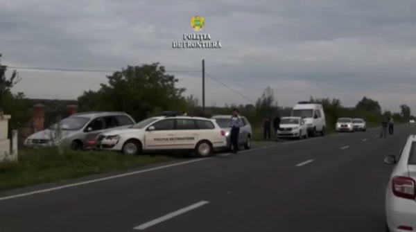 Migranţi opriţi cu focuri de armă (Sursa foto: captură video Poliţia de Frontieră)