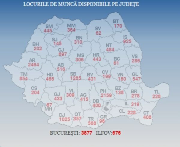 Harta locurilor de muncă
