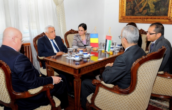 Ministrul Petre Daea, la întâlnirea cu ambasadorul Emiratelor Arabe Unite în România (Sursa foto: madr.ro)