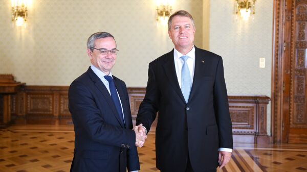 Klaus Iohannis şi Paolo Alli (Sursa foto: presidency.ro)