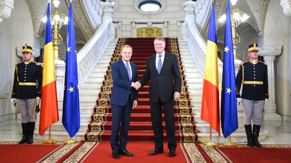 Donald Tusk şi Klaus Iohannis (Sursa foto: Administraţia Prezidenţială)