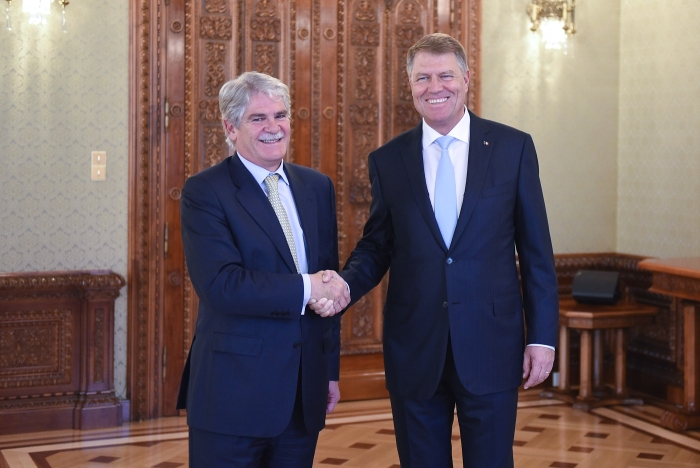 Alfonso Maria Dastis Quecedo şi Klaus Iohannis (Sursa foto: Presidency.ro)