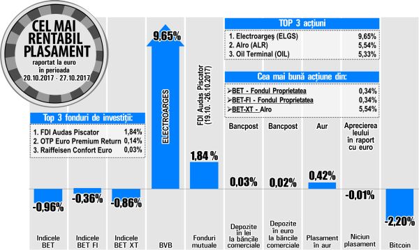 Salt de 9,65% pentru "Electroargeş", după anunţul privind programul de răscumpărare a 10% din acţiuni 