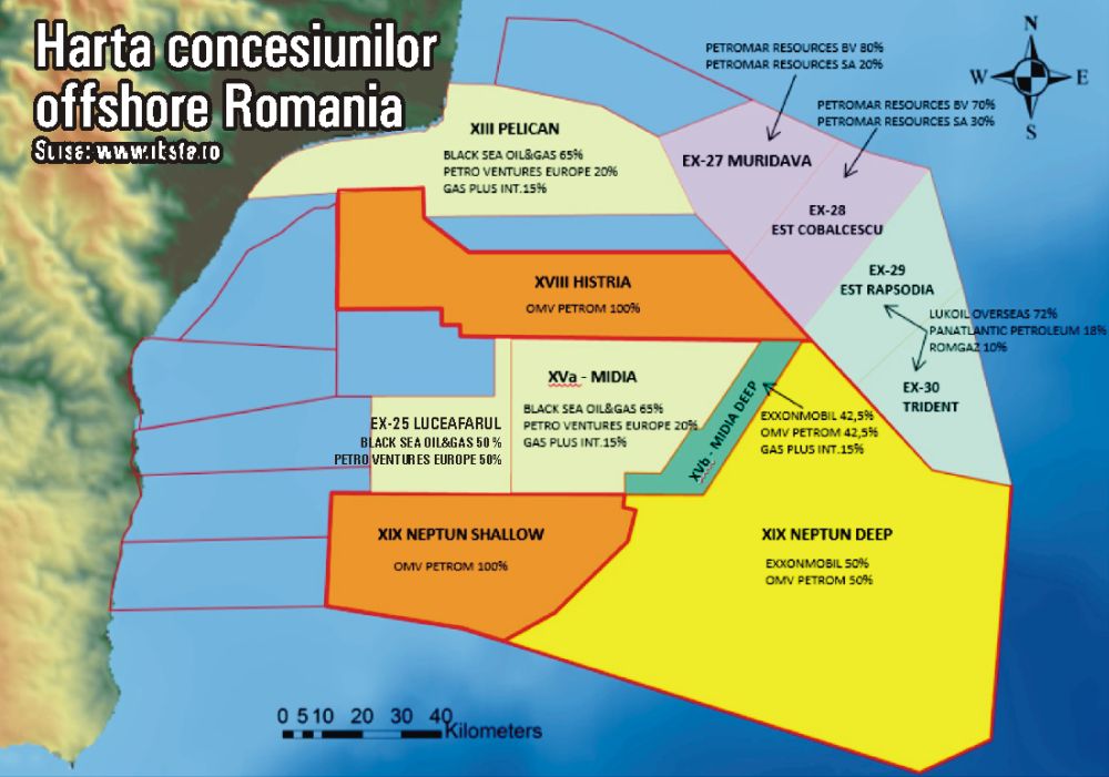 "Suntem fericiţi că perimetrele offshore din Marea Neagră vor începe să fie exploatate"