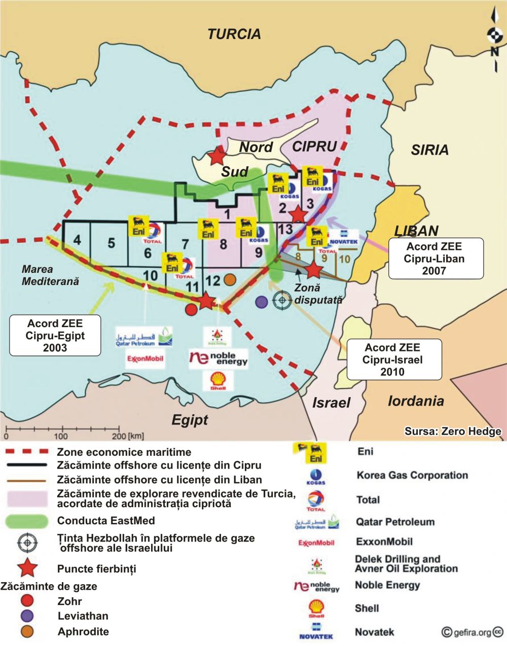 Gazul natural pregăteşte scena pentru un conflict armat în estul Mediteranei