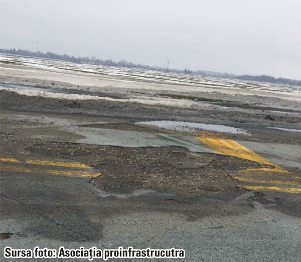 "Pistele aeroportului Henri Coandă - cârpite de nenumărate ori cu straturi subţiri de asfalt"