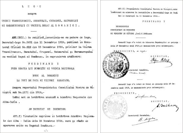 "Cea mai sublimă pagină a istoriei româneşti" 