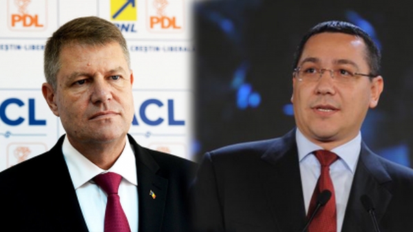 Klaus Iohannis şi Victor Ponta (Sursa foto: Twitter)