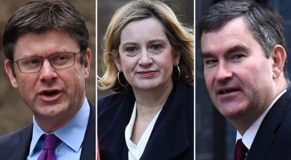Greg Clark, Amber Rudd şi David Gauke (Sursa foto: Twitter)