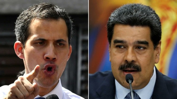Juan Guaido şi Nicolas Maduro (Sursa foto: Twitter)