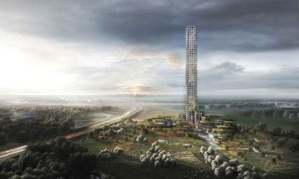 Cel mai înalt zgârie-nori din Europa de Vest, construit într-un mic oraş danez