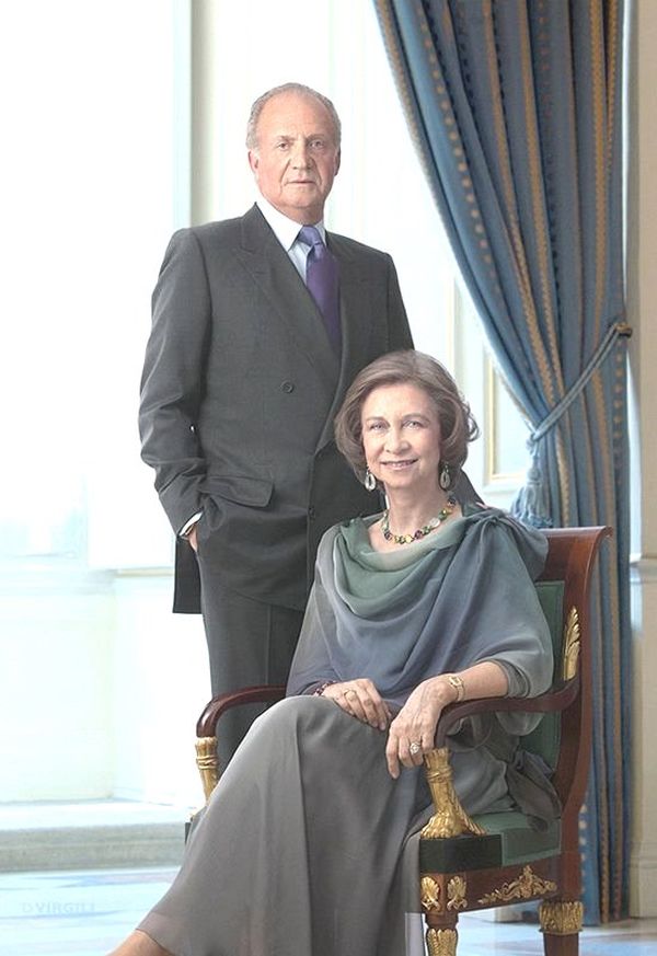 Regele Juan Carlos I şi soţia sa, Regina Sofia