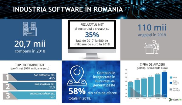 Românii investesc aproape la fel de mult ca investitorii străini în piaţa locală de software