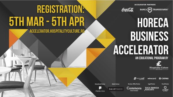 HoReCa Business Accelerator pentru startup-urile care inovează în industria ospitalităţii