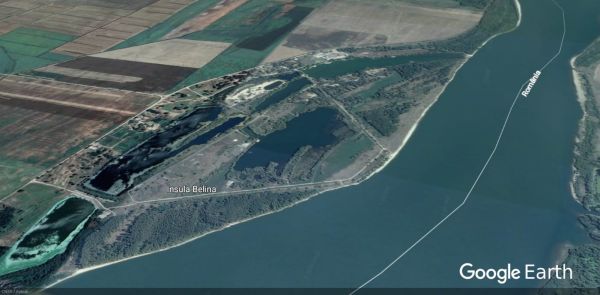 Insula Belina (Sursa Foto: Google Earth)