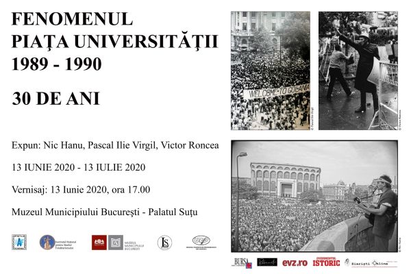 Ce a fost în Piaţa Universităţii 1990? Aflaţi pe 13 iunie la Palatul Suţu, când se vernisează expoziţia fotojurnaliştilor Nic Hanu, Pascal Ilie Virgil şi Victor Roncea