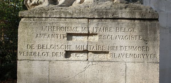 Cenzură pe un monument colonial din Bruxelles