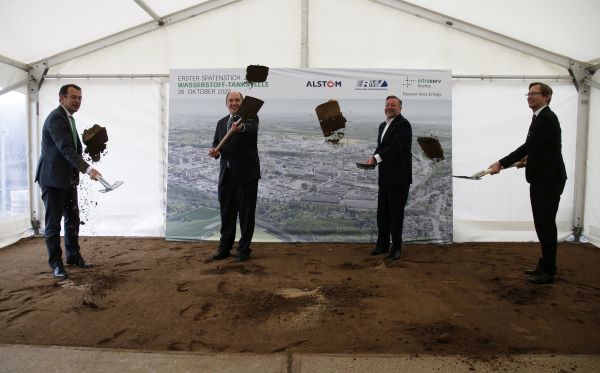 O staţie de alimentare cu hidrogen pentru trenuri va fi construită în Germania