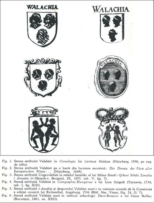 (din volumul "Ştiinţa şi arta heraldică în România", de Dan Cernobodeanu)