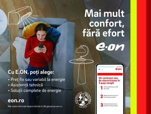 E.ON a pregătit produse şi servicii competitive, adaptate nevoilor de consum