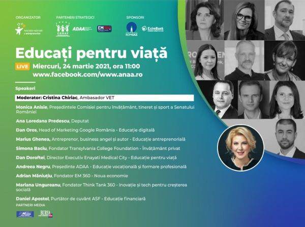 Astăzi are loc conferinţa "Educaţi pentru viaţă" 