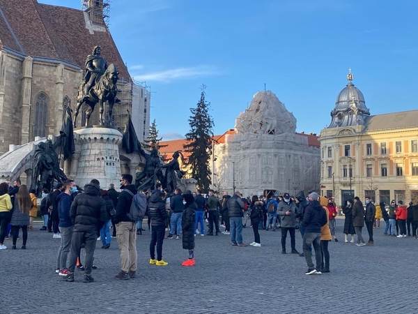 Protest eşuat la Cluj-Napoca împotriva inchiderii sălilor de sport