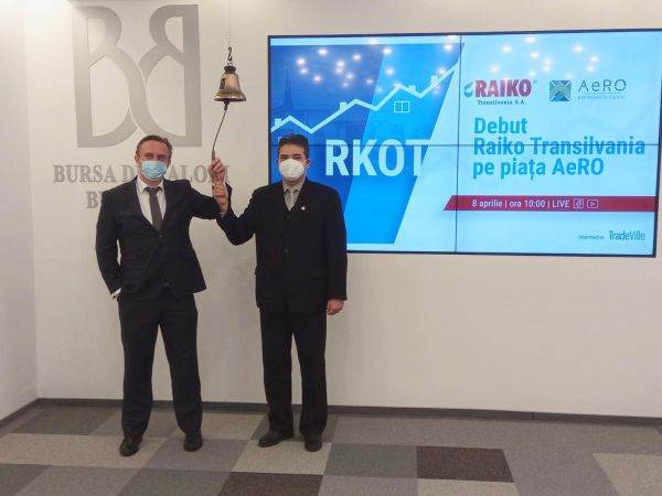Raiko Transilvania s-a listat la Bursa de Valori Bucureşti