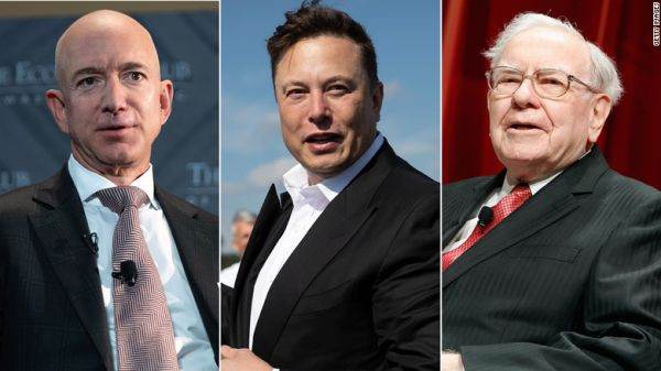 ''Jeff Bezos, Elon Musk, Warren Buffett şi alţi miliardari plătesc impozite infime faţă de creşterea înregistrată de averile lor''