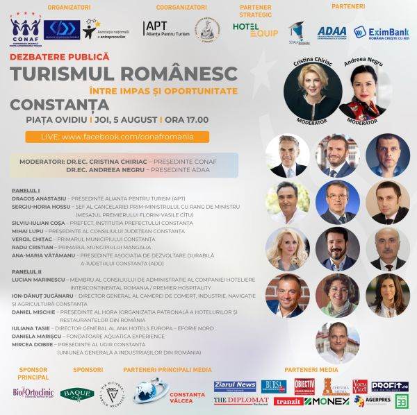Proiectul naţional "TURISMUL ROMÂNESC: Între impas şi oportunitate" debutează pe 5 august la Constanţa