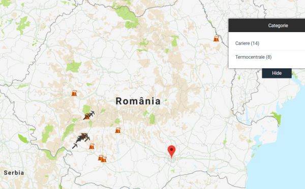 Harta interactivă a cărbunelui - unde, cât şi până când vom mai arde cărbune în România