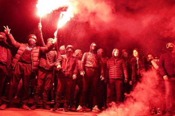 Manifestaţie împotriva intrării în vigoare a paşaportului sanitar