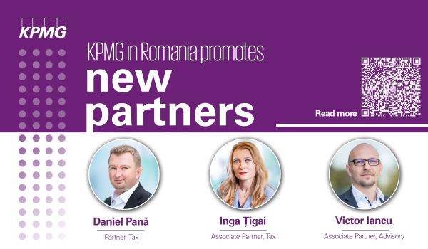 Noi numiri la nivel de management în KPMG în România