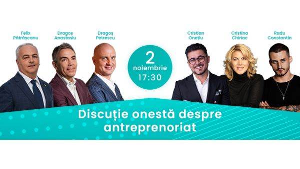 Echipa "Vreau să fiu antreprenor" organizează evenimentul "O discuţie onestă despre antreprenoriat"