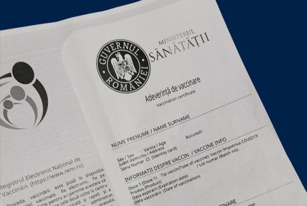 "Nu avem sesizări legate de alte centre care emiteau adeverinţe false de vaccinare"
