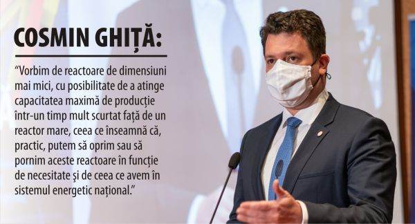 "Reactoarele SMR vor intra în sistemul energetic naţional în 2028"