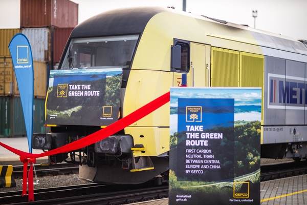 GEFCO lansează primul transport feroviar neutru din punct de vedere al emisiilor de CO2 pe Noul Drum al Mătăsii