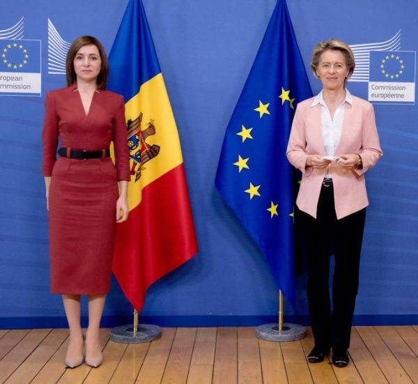 Maia Sandu şi Ursula von Der Leyen (sursa foto: Twitter)