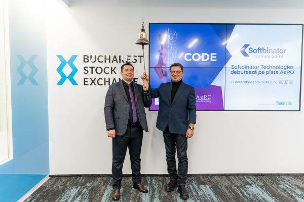 Softbinator Technologies a debutat pe piaţa AeRO a Bursei de Valori Bucureşti 
