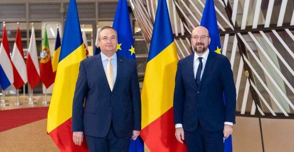 Nicolae Ciucă şi Charles Michel (sursa foto: gov.ro)