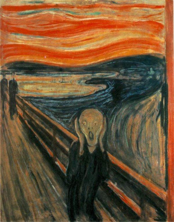 Edvard Munch: "Strigătul" (1893), tehnică mixtă